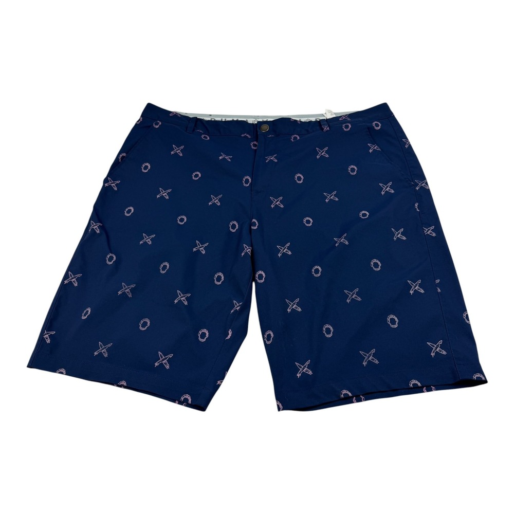 Puma Mens Golf Shorts Navy Blue Allover Surfboard Print Size 40 Performance